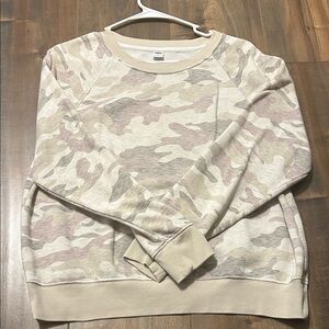 Old Navy Camouflage Sweatshirt - Beige and Pink